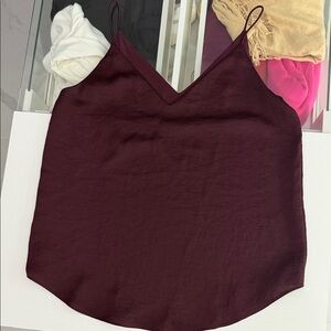 Express Deep Burgundy Camisole Top